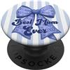 Watercolor Hearts Hugz Fiocco Blu Pastello Striscia Estate Supercute Mum Life PopSockets PopGrip Adesivo