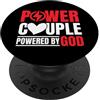 Retro Faith Apparel Gifts Coppia potente benedetta da Dio Religious Faith Matching PopSockets PopGrip Adesivo