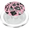 IPKaKa Pink Skull Ouija Book Cat Candle Pop Sockets Grip Stand PopSockets PopGrip per MagSafe