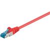 Goobay Cavo patch CAT 6A, S/FTP (PiMF), rosso, 10 m - conduttore in rame (CU), guaina del cavo priva di alogeni (LSZH)