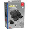 LAMPA Set di coprisedili auto universali in poliestere lineare nero Lampa