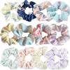 BetterJonny - Elastici per capelli in seta imitazione Scrunchie Satin Scrunchies per capelli in morbida seta elastica fascia per capelli per donne e ragazze (colore chiaro)