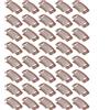 Brrnoo 40 Pezzi Clip per Parrucche Capelli Acciaio Inossidabile 9 Denti Saldi Estensioni 32 Mm Marrone Chiaro