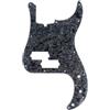 Musiclily Pro 13 Fori Stile Moderno Pickguard Battipenna Basso per American Precision Bass 4 Corde,4 strati Black Pearl