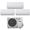 Daikin Climatizzatore Trialsplit Daikin Siesta ATXF-A 9+9+9 con Unità esterna 52-3 Inverter R-32