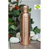 Bottiglia di rame martellato Ayurveda Healing Good For Health Bevi più bottig...