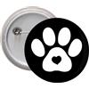 Spilla Calamita pins badge WHITE PAW zampetta cuore cane gatto love frigorifero