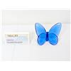 Baccarat Lucky Butterfly Crystal Blue Clear 3,1 x 1,7 x 2,5 in oggetto figurina