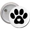 Spilla Calamita pins badge BLACK PAW zampetta cuore cane gatto love frigorifero