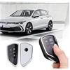 SHAOHAO Custodia per chiave compatibile con VW TIGUAN 2024 2025 TIGUAN 3 /Golf8 golf8.5 2020-2025 TPU silicone chiave auto cover vw tiguan 2024 Argento