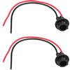 Keenso Supporto portalampada per auto, 2pcs Car Light Bulb Presa portalampada T10 Lampadina Prolunga di estensione Luci Foro adatto di 10~11mm (0.4in)