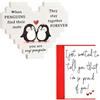 DUINIU 1 Souvenir per L'Anniversario del Pinguino, 1 Biglietto di Auguri d'Amore, Regalo di San Valentino per Punti d'Amore, Adatto A Mogli, Fidanzate, Mariti E Coppie.