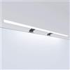kalb Material für Möbel Lampada a LED da bagno Luce da bagno Lampada per specchio Illuminazione per specchio Lampada per armadi Lampada a sospensione, lunghezza: 800 mm, colore della luce: bianco luce del giorno