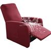 Highdi Copripoltrona Relax Reclinabile 1 Posto, Elasticizzata Universale Fodere per Poltrona Relax con 1 Tasche, Copridivano Reclinabile Elettrica Antigraffio Anti-Animali