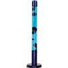 Licht-Erlebnisse Lampada lava XXL grande blu viola, lampada retrò, fredda, misteriosa, magica, 76 cm, G9 50 W con interruttore a cavo, lampadina inclusa, lampada da terra vulcano