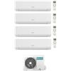 Hisense CONDIZIONATORE HISENSE QUADRI SPLIT ENERGY ULTRA 7000+9000+12000+12000 BTU WIFI INVERTER 5AMW105U4RQC A++