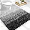 OLANLY Tappeto da bagno di lusso a forma di U, 61 x 50 cm, in microfibra, extra morbido e assorbente, tappetino da bagno antiscivolo in peluche, lavabile in lavatrice, tappetino da bagno sagomato per
