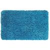 PANA® Tappeto da bagno in microfibra a pelo lungo (60x100 cm) - Morbido, soffice, antiscivolo e lavabile - Per bagno, doccia o discesa vasca - Colore: Petrolio
