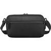 Long Keeper Marsupio Piccolo Uomo Sling Bag 1,5L Borsa da Petto in Nylon Borsa Cintura Sportivo Regolabile Alla Moda per Uomo Donna Corsa Viaggio Ciclismo (Nero)