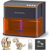 Genmitsu Kintix incisore laser portatile da 10 W, 90000 mm/min, Marcatura Laser per Legno Metallo Pelle, Laboratori Aziende, 200x100 mm, compatibile con LightBurn e APP, sicurezza di classe 1