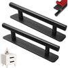 Eclove Maniglia Autoadesiva per Porta Scorrevole, 2 Pezzi Maniglie per Mobili, Maniglie Cucina Autoadesive, 150mm Alluminio, Forte Autoadesivo, Antiruggine e Durevole, per Mobili da Cucina, Bagni, Cassetti
