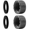 Cosswe Tappo filettato in PVC da 3/4, 2 tappi per tubo da 25 mm, filettatura interna rotonda, filettatura interna, raccordo filettato per tubo, protezione contro acqua, giardino