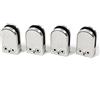 DIYI - Set di 4 pinze in acciaio inox per vetri delle ringhiere da 6 a 8 mm, clip in vetro