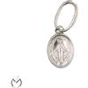 Medaglia miracolosa in oro bianco 18 Kt 750 Madonna -278/VE-