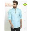 Fatto a mano Camicia da uomo Kurta in cotone, Kurta a maniche lunghe, camicia ampia, lunga...