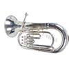 Senza marchio India strumento musicale Euphonium Band Orchestra con borsa (argento)