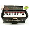 Fatto a mano Strumento musicale indiano Harmonium 32 tasti 4 tappi doppia cail legno Harmo...