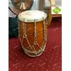 Fatto a mano Strumento musicale tradizionale popolare indiano in legno di mango Dholak cor...