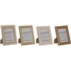 Home ESPRIT Cornice portafoto multicolore in vetro polistirene 19,2 x 1,6 x 24,2 cm (4 pezzi)