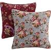Greenland Groenlandia - Coppia di cuscini in stile antico chic, multicolore