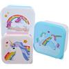 Puckator Enchanted Rainbow Contenitori porta Alimenti - Unicorno, Rosa/Azzurro