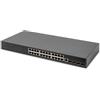 DIGITUS Switch di rete Gigabit Ethernet a 29 porte - Gestito - 24 porte RJ45 + 4 porte SFP + 1 porta console - 10/100/1000 Mbps - 19 pollici - Caratteristiche L2+ - Nero