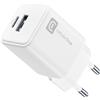 Cellularline Multipower Dual Port 30W - Smartphone, tablet e laptop Caricabatteria da rete 30W con 2 porte USB + USB-C
