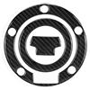 Qiilu Qii lu Carbon Fiber serbatoio del motociclo serbatoio pad copertura del motociclo serbatoio serbatoio, moto serbatoio tappo decalcomanie per YZF-R1 R6 (nero)