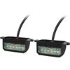 Yuanjoy 2 pcs LED Luce targa luminosa, luce targa 12V / 24V, lampade posteriori universali impermeabili per camion rimorchio auto