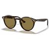 Ray-Ban RB2180 710/73 - Occhiali da Sole Unisex in Acetato Havana con Lenti Marrone Classico