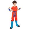 Chaks - Costume da Goku Super Saiyajin Dio per ragazzi, outfit ufficiale Dragon Ball, set anime da 7 pezzi per carnevale e Comic Con