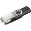Hama FlashPen Rotate, USB 2.0, 64GB, 6MB/s, Schwarz/Silber