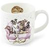 Wrendale Designs Royal Worcester, tazza in porcellana Bone China, motivo: film cani, colore: bianco