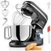 Fentic Impastatrice Planetaria - 2000W - Ciotola in Acciaio Inossidabile (6,2 L) - Impastatrice con Frusta, Gancio Impastare e Mescolatore - Inclusa e accessori extra - Nero