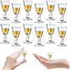 ZILAMGOO Set di 12 bicchieri da shot da 11,3 g, mini bicchieri da vino, bicchieri da whisky da 10 ml, bicchieri trasparenti per aperitivo, bicchieri da shot per vodka, cocktail, liquori