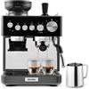 Breville Barista Sense Macchina per caffè espresso | Macchina da caffè con macinacaffè integrato e montalatte | Lancia vapore TempSense | Pompa italiana da 15 bar | Nero [VCF187X]