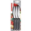 Fiskars Kaimano KTS034006N Italicus Coltelli Pizza, Acciaio Inossidabile, Nero, 6 unità