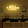 DAKABUKA La musica è come suonano i sentimenti - Targa neon per decorazione da parete, luce al neon bianca calda con scritta, ideale per studi di registrazione, location musicali dal vivo, bar e