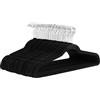 Amazon Basics Gruccia in velluto con portapantaloni, 50 pezzi, Nero