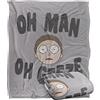 LOGOVISION Rick And Morty The Get It Together Coperta super morbida al tatto setoso - 152 x 127 cm
